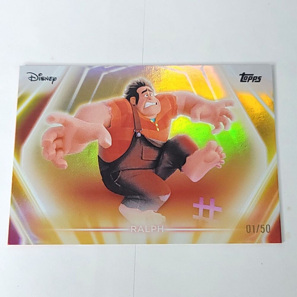 Ralph Topps 2026 Disney Neon Gold Holo Parallel Refractor Limited 01/50